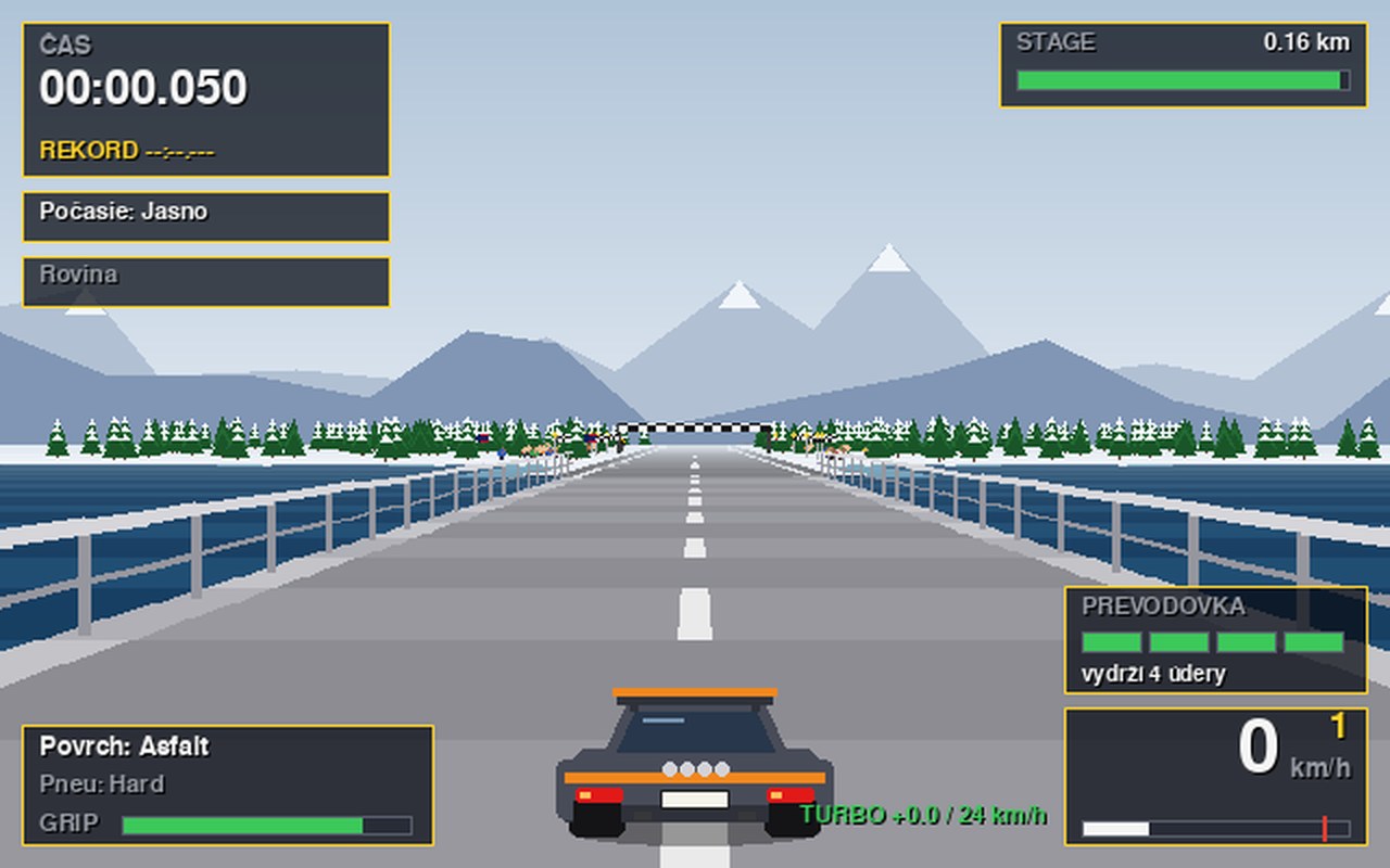 Audi Quattro na asfaltovom moste cez fjord v Bergene